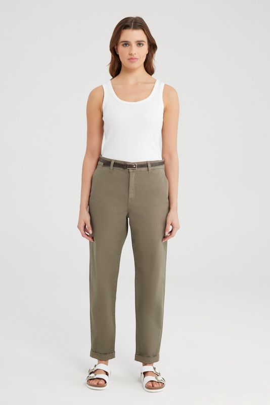 COJ Mid-Waist Balloon Twill Pants Ruth