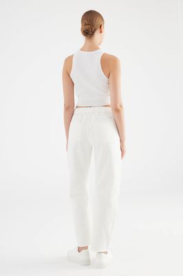 COJ Selena Mid-Waist Arc Leg Pants