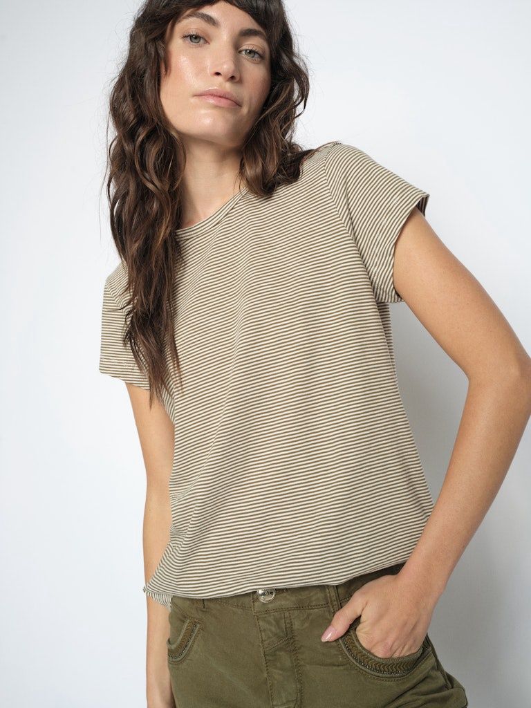 MOS MOSH MMCampa O-SS Stripe Tee 178965