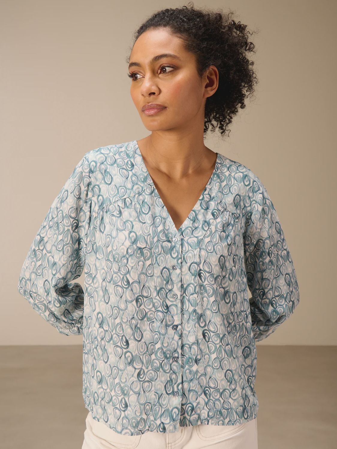Nile Blouse F26068, Colour: FOG, Size: XS