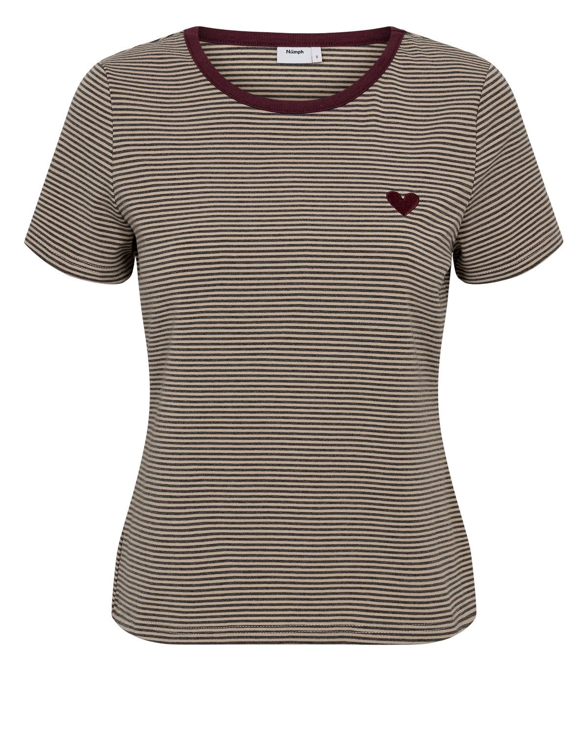 NÜMPH T-shirt Nualexa Silver Mink 707087, Size: XS