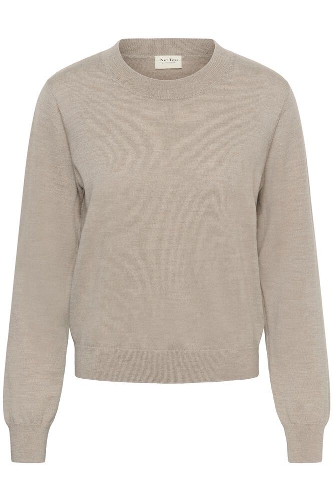 PART TWO YonaPW Light Camel Melange Sweater 30310311