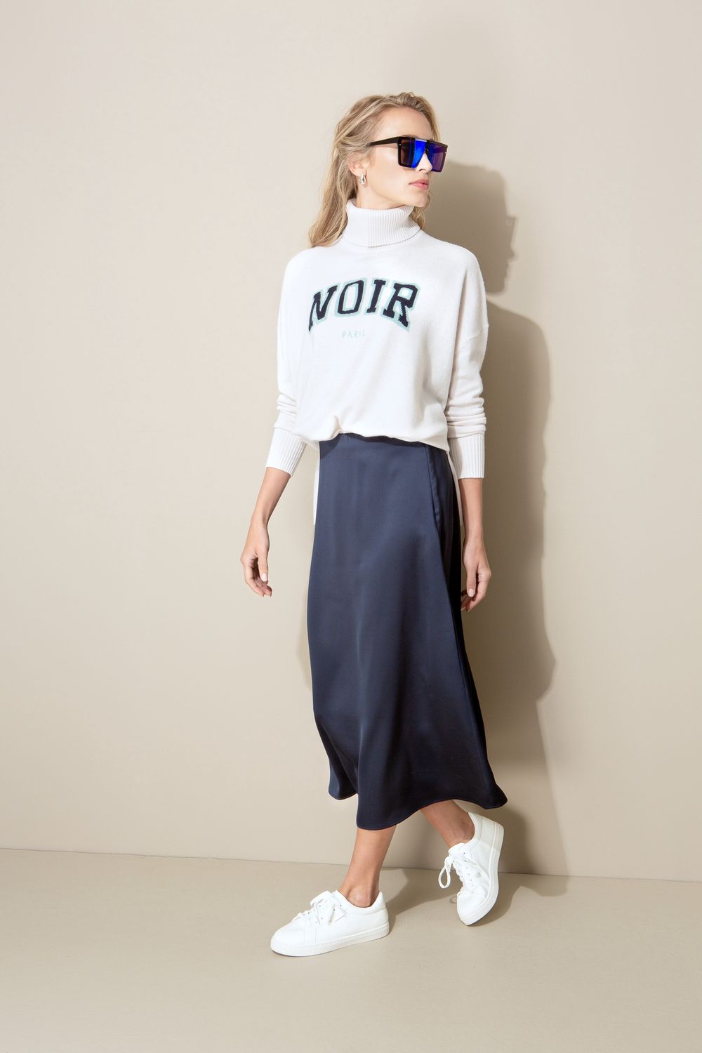 CATNOIR Satin Midi Skirt 5351