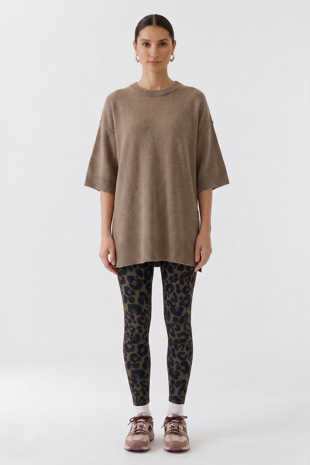 ​OUI High-Waisted Leopard Leggings 99294