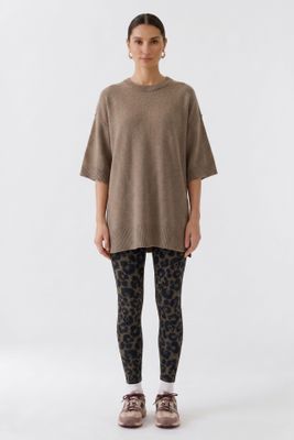​OUI High-Waisted Leopard Leggings 99294