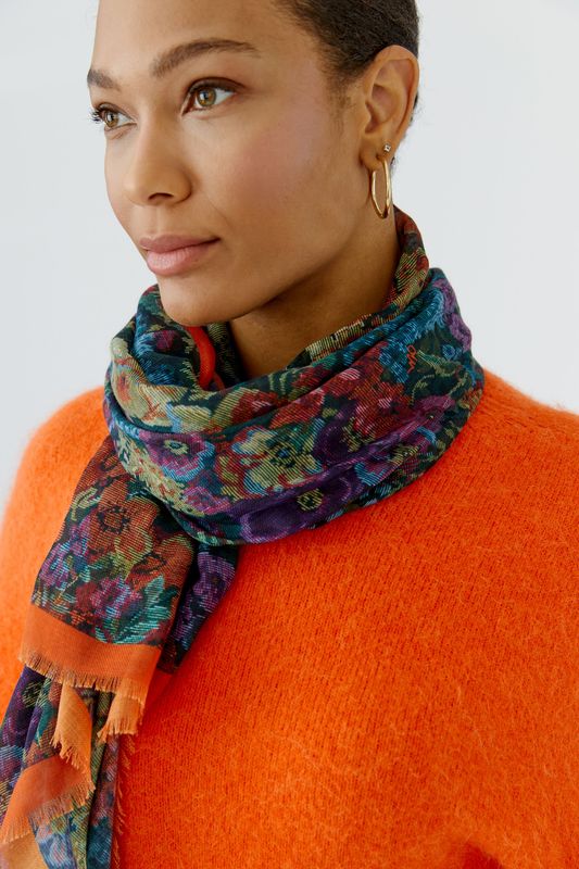​OUI Floral Scarf – Lilac Yellow 99113