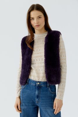OUI Veste sans manches en fausse fourrure Mysterioso 98077