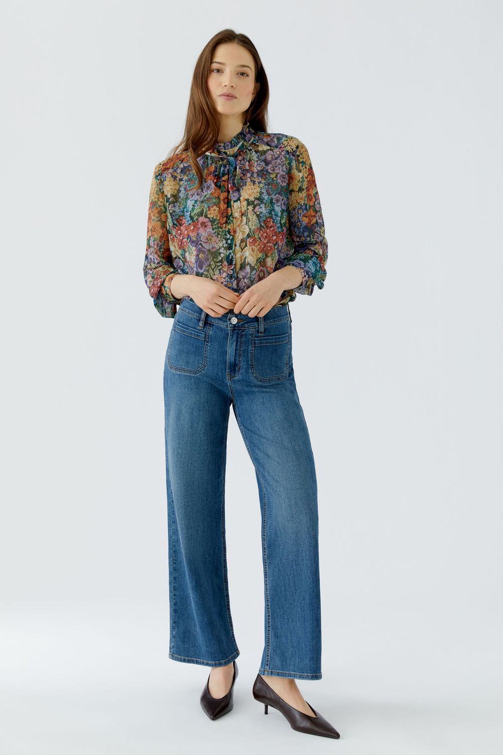 ​OUI THE STRAIGHT Jeans Bright Blue Denim 100281