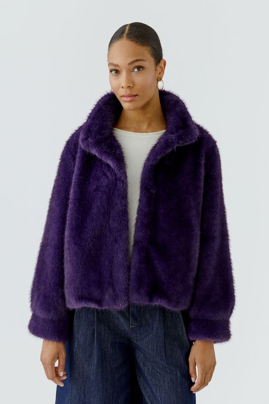 ​OUI Faux Fur Jacket Mysterioso 99180