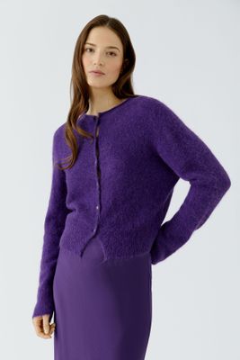 ​OUI Alpaca Blend Cardigan Ultra Violett 99000
