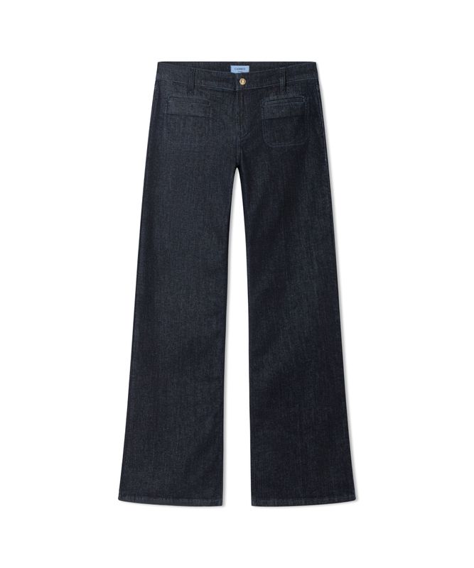 CAMBIO Tess Wide Leg Dark Blue Jeans 9157-0096-15