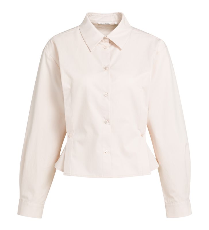 YAYA Fitted Poplin Blouse with Button Detail 201240