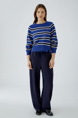 ​OUI Striped Pullover Blue Blue 98042