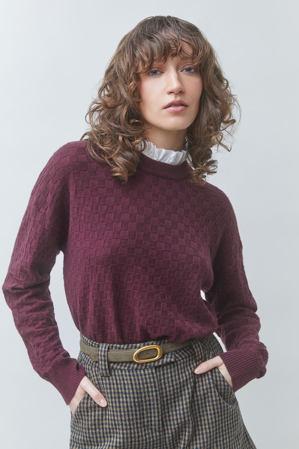SUNCOO PARIS Pull Picola H26M01335, Colour: PRUNE, Size: 0