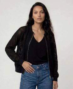 SURKANA Zip-Up Knit Cardigan 517MASA332 Black