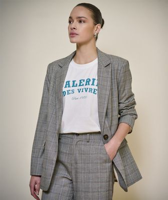 ESQUALO Check Blazer F2610520