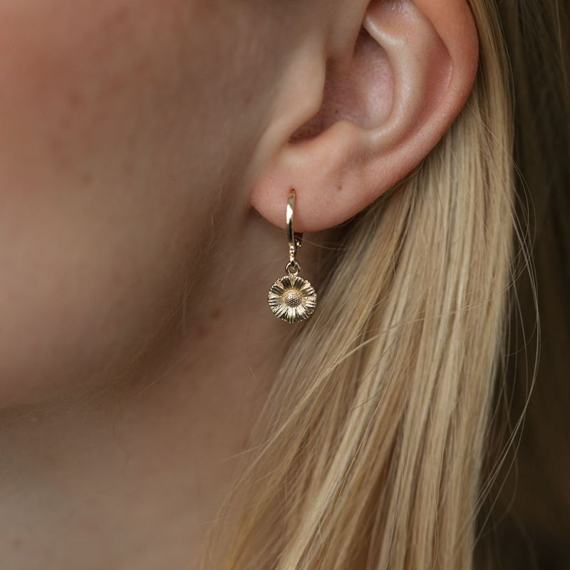 GLEE Bloom Hoop Earrings – Gold &amp; Silver