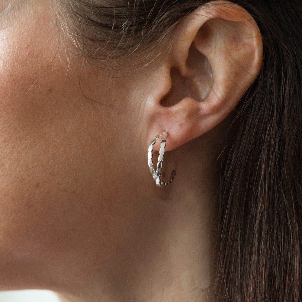 GLEE Bella Curio Hoop Earrings – Gold &amp; Silver