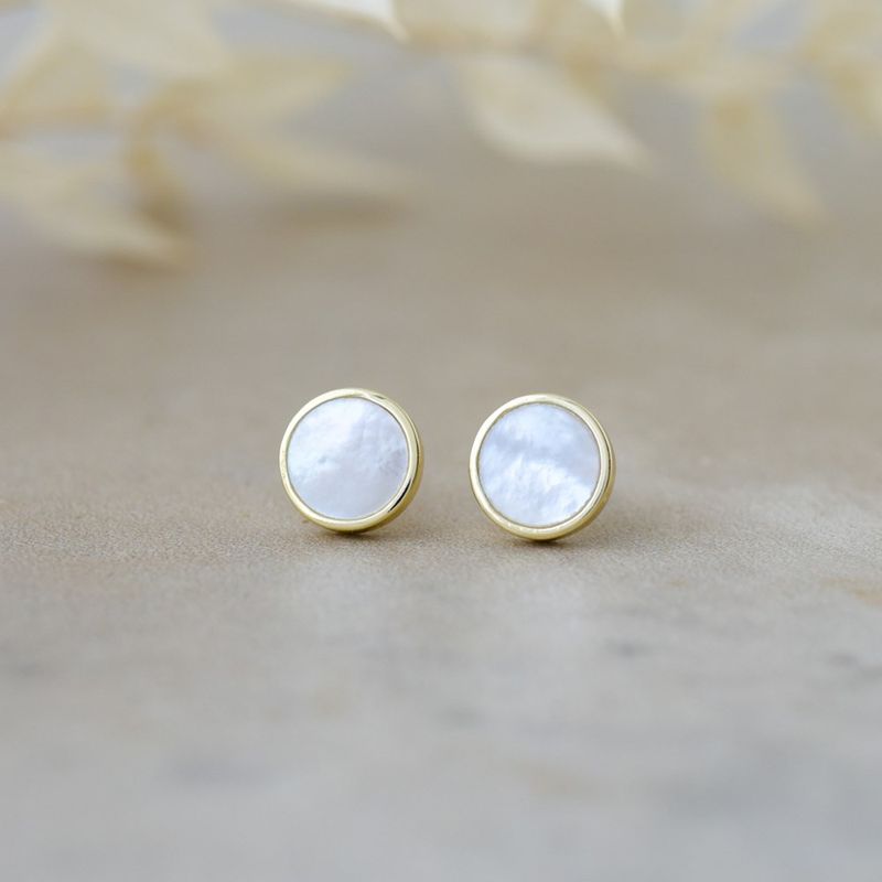GLEE Boucles d’oreilles Alluring Studs – Nacre