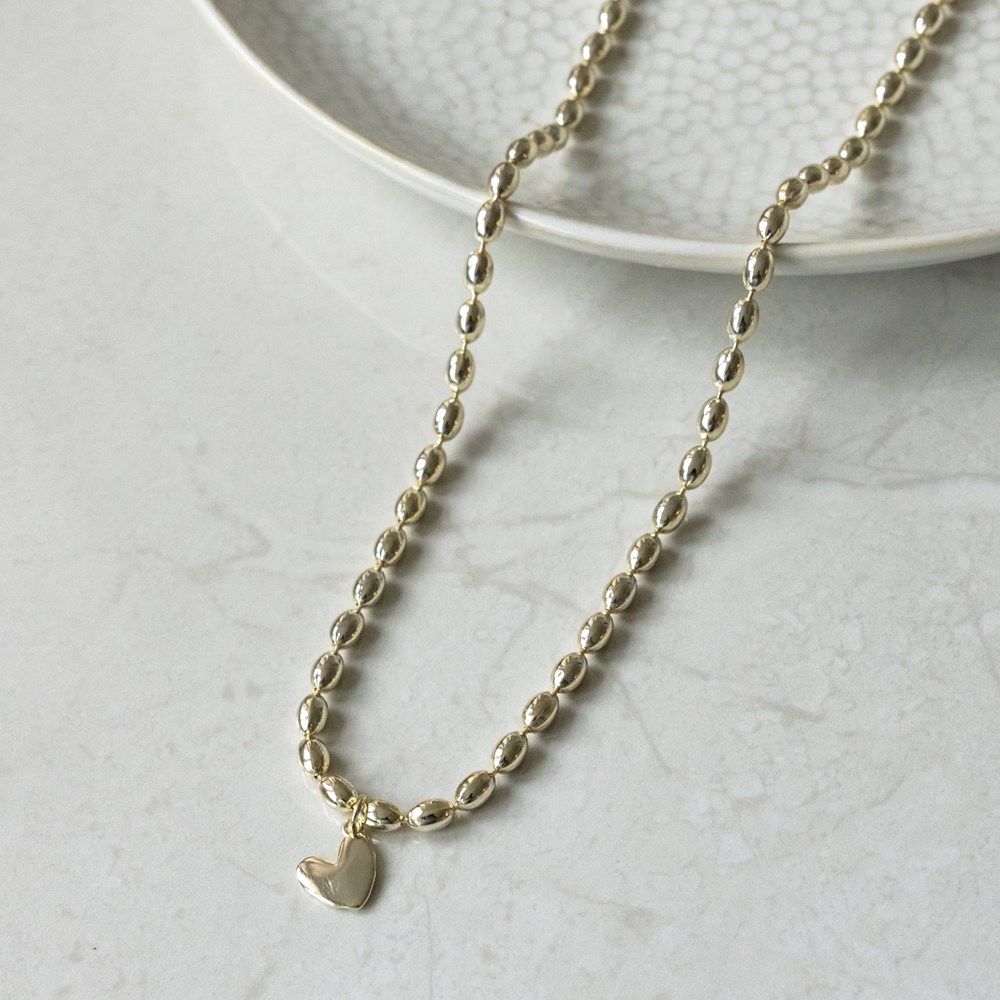 GLEE Collier Ever Heart à pendentif cœur, Material: OR (GOLD)