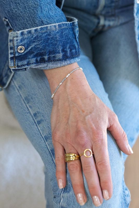 GLEE Mira Bracelet – Labradorite &amp; Pearl