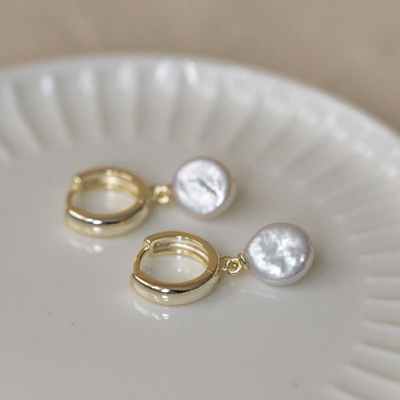 GLEE Tilly Hoops – Freshwater Pearl