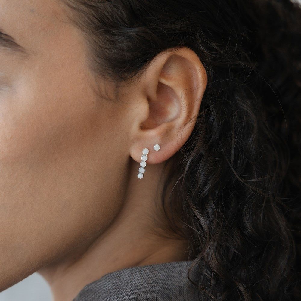GLEE Duet Opals in a Row Earring Set