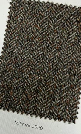 CIRCOLO Panama Wool and Silk Herringbone Jacket Military FD4200