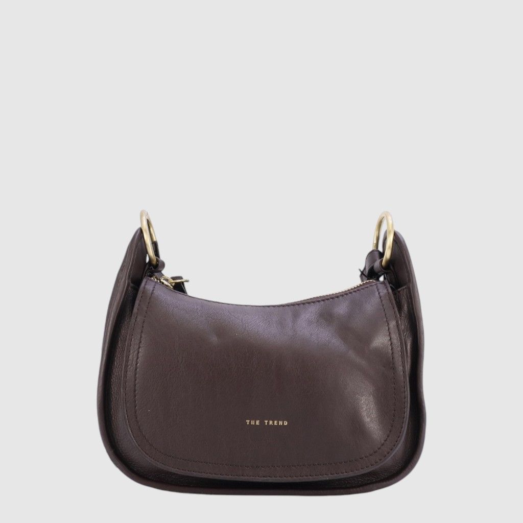 THE TREND Castelli Leather Handbag 4343839, Colour: Brun Foncé
