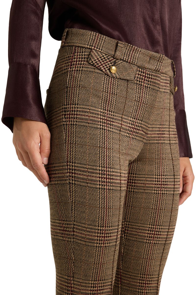 CAMBIO Fleur Cropped Trousers 6443, Colour: CHOCK CARAMELLO, Size: 32