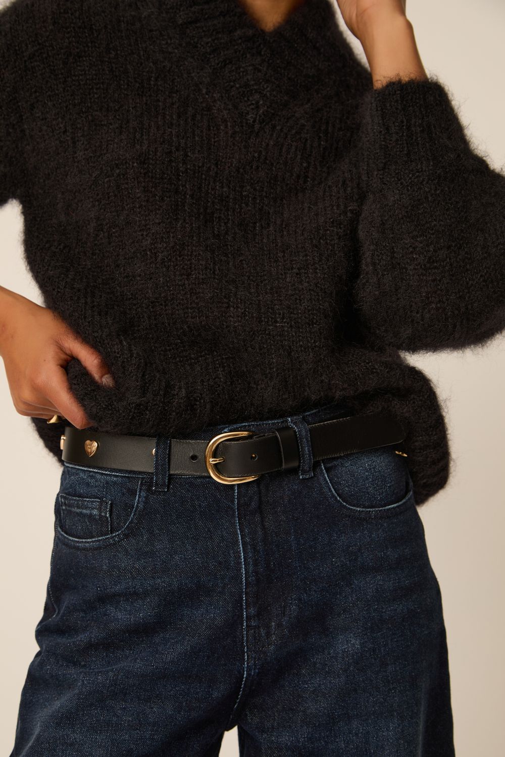DES PETITS HAUTS Namour Belt 1H260633 Black