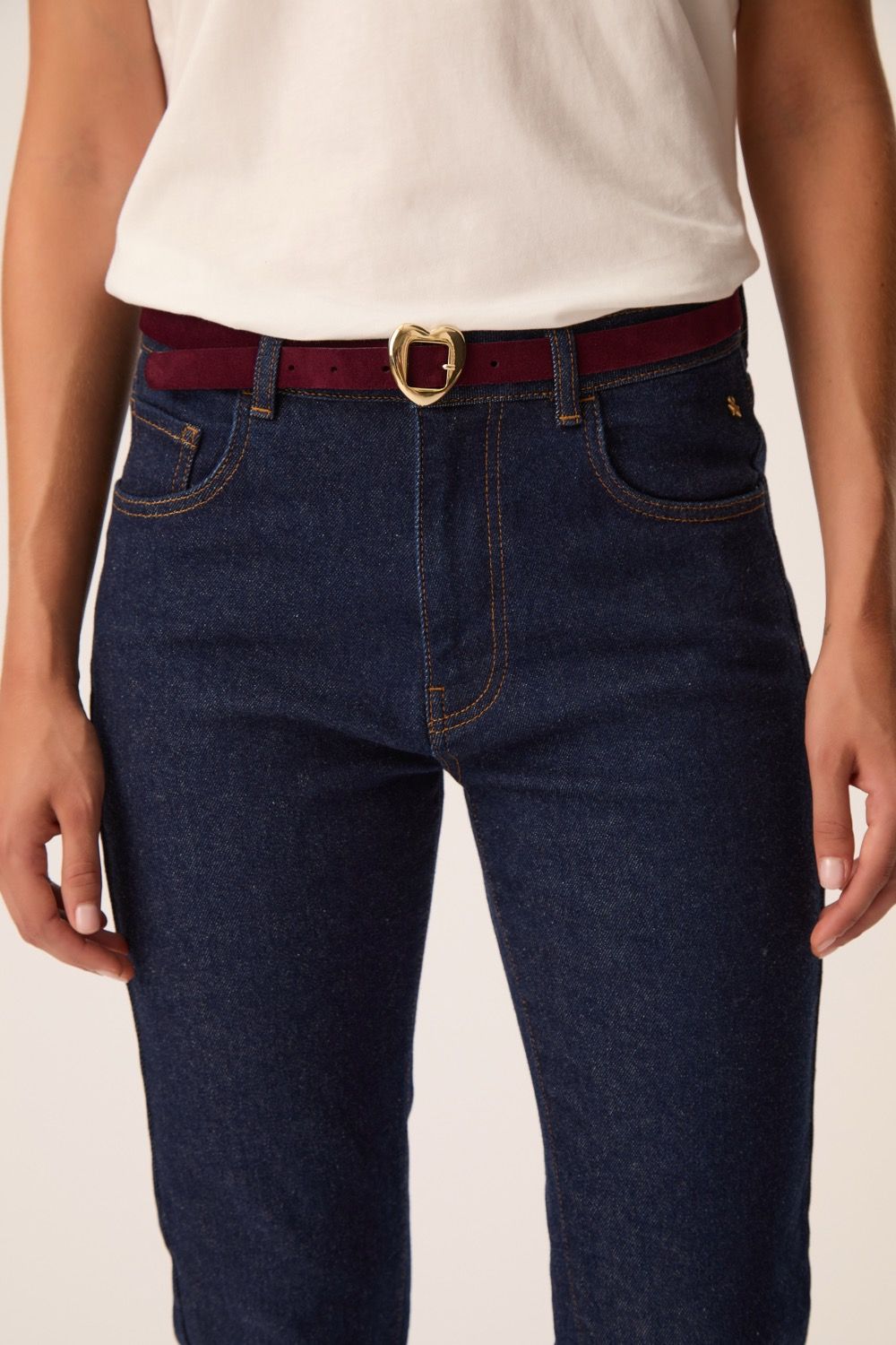 DES PETITS HAUTS Oesme Belt 1H260637 Prune