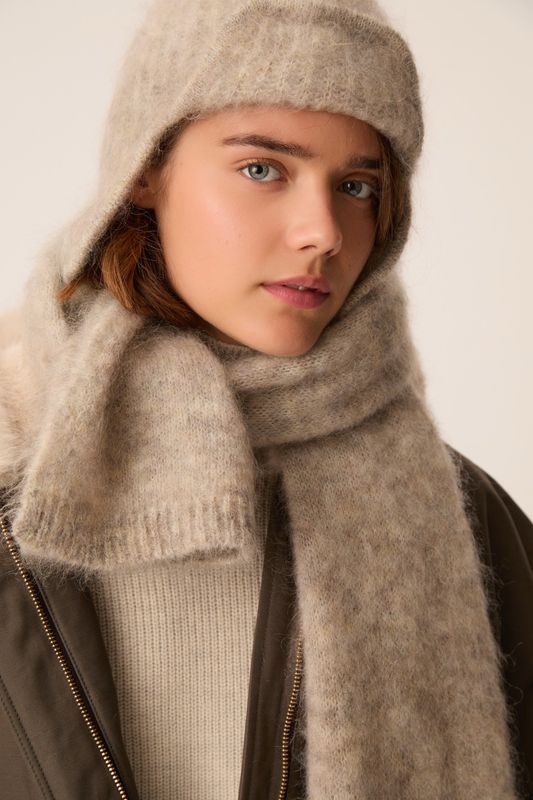 DES PETITS HAUTS Alouette Scarf 1H260020 Galet