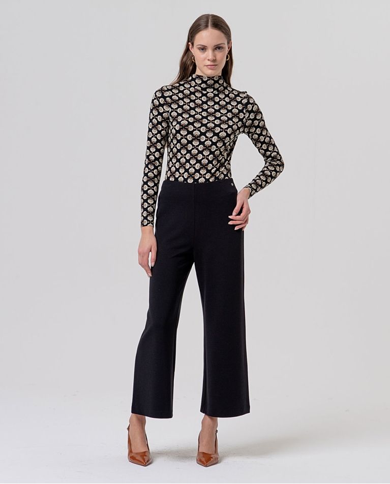 SURKANA Wide-leg knit ankle trousers 556BAXY512