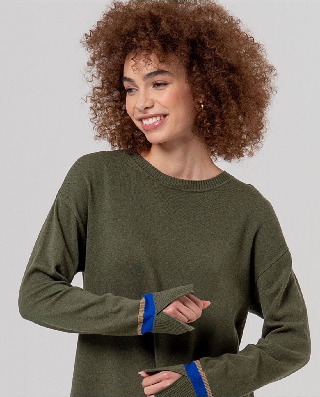 SURKANA Round neck cotton knit jumper 556BAZE231