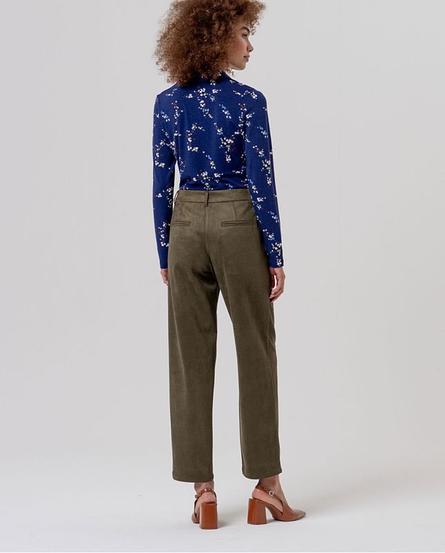 SURKANA Suede-effect chino trousers 556TANA526