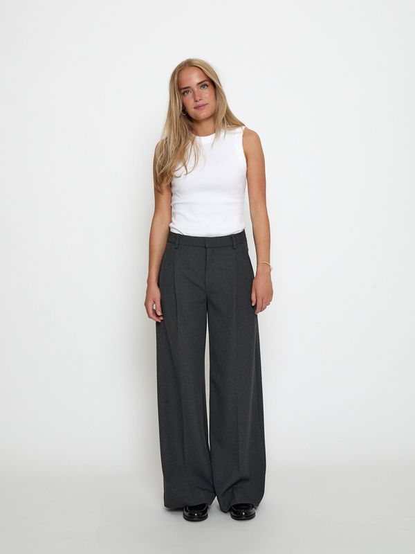 MINUS MSVivianne Mid-Waist Trousers MI7213 Dark Grey