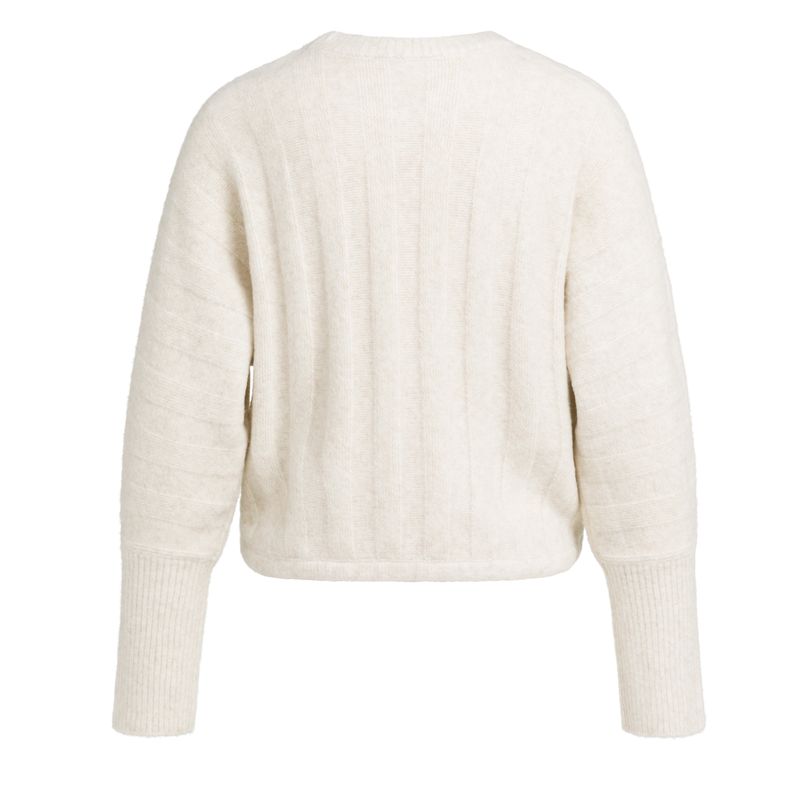 YAYA Rib Batwing Sweater with Cord 01-000631