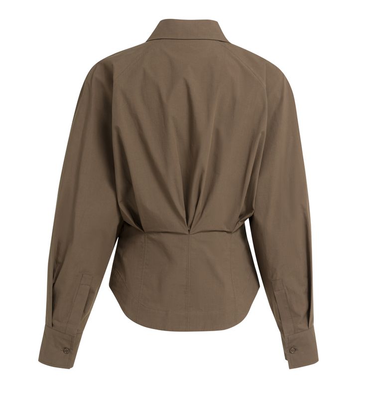 YAYA Blouse with Waist Accent and Back Pleats 01-201245