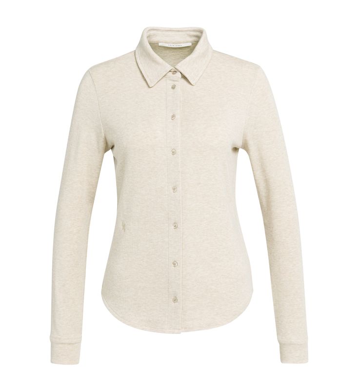 ​  YAYA Melange Jersey Shirt 01-209250