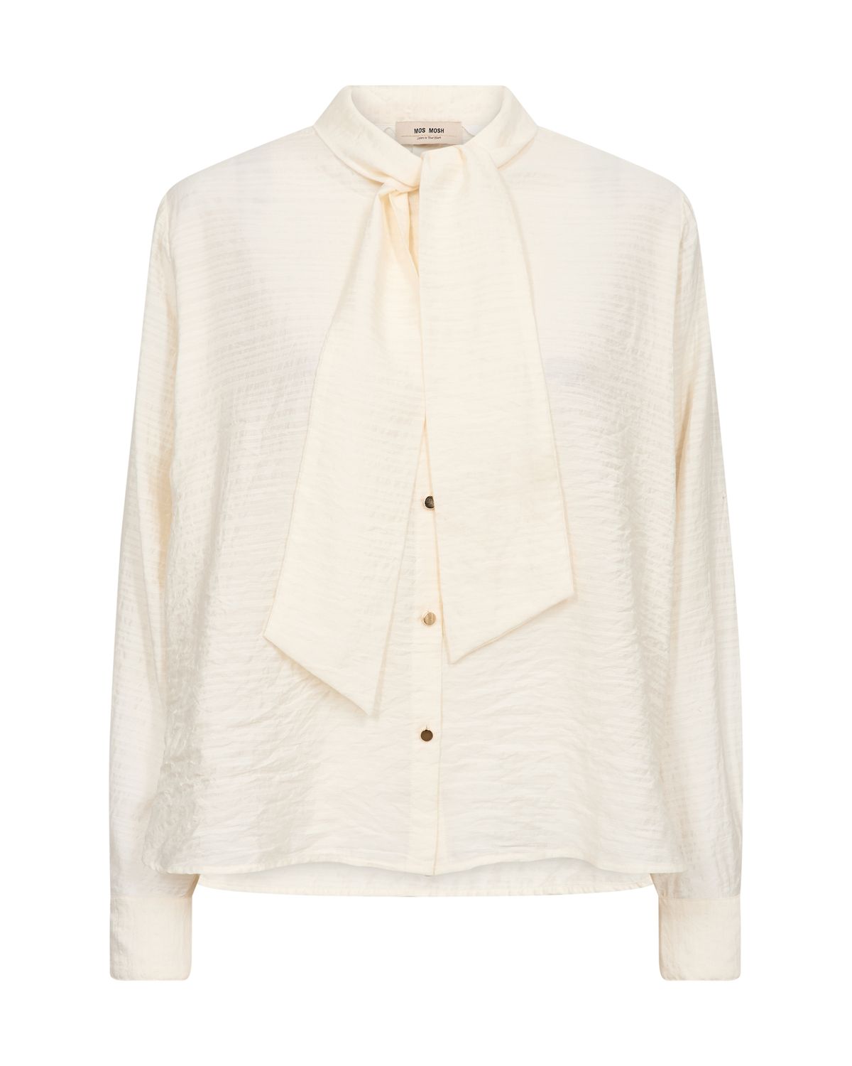 MOS MOSH MMSaba Tie-Neck Blouse 182230 Ecru
