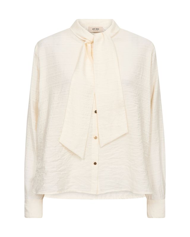MOS MOSH MMSaba Tie-Neck Blouse 182230 Ecru