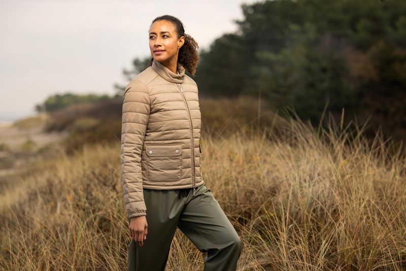ILSE JACOBSEN LOFT01 Quilted Jacket Sepia Tint