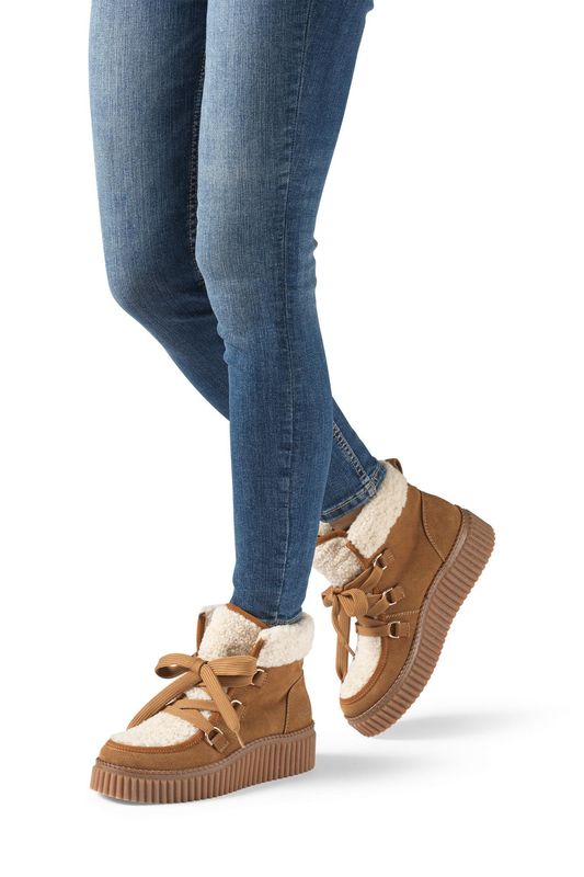ILSE JACOBSEN CALIRA02 Suede Ankle Boots Cashew Clay