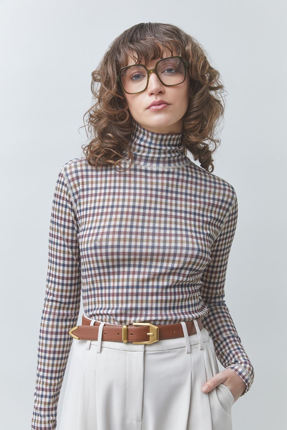 SUNCOO PARIS Manech Turtleneck Top H26C08339 Taupe