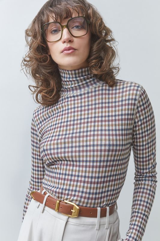 SUNCOO PARIS Manech Turtleneck Top H26C08339 Taupe