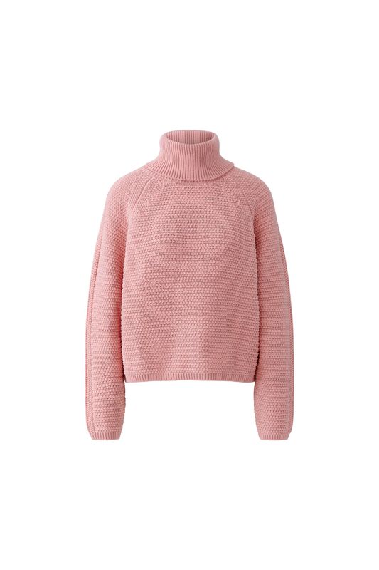 OUI Rose Elegance Turtleneck Sweater 97985