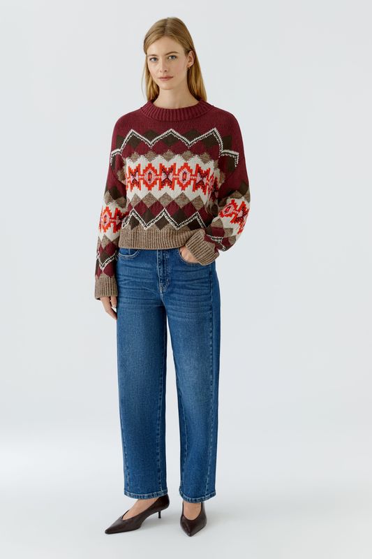 OUI Jacquard Sweater 99846