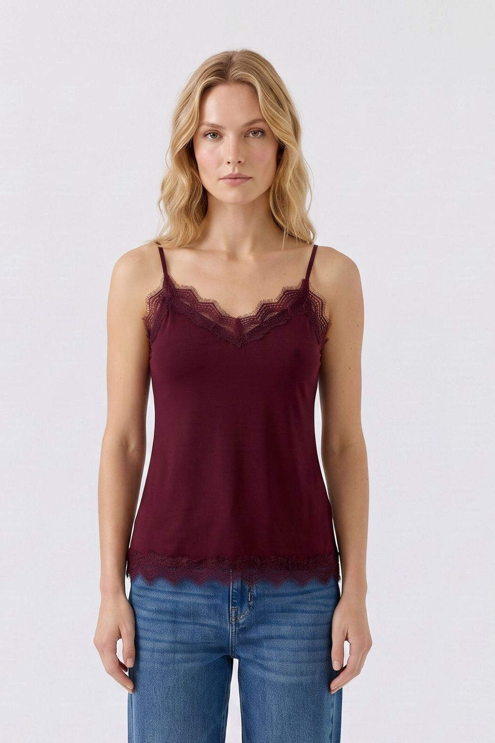 OUI Lace Camisole 99911 Bramble Berry