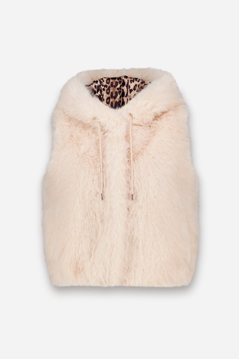 PRINCESS GOES HOLLYWOOD Hooded Faux Fur Vest 261126800 Birch